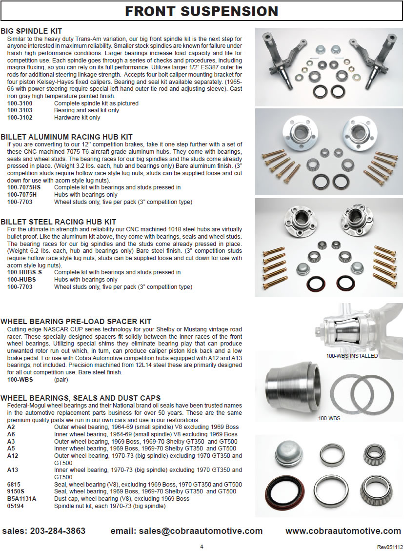 Front Suspension - catalog page 4